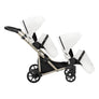 Kunert Brav Duo Iker- és testvérbabakocsi - Műbőr fehér