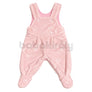 Babakirály Wellsoft kantáros kétrészes szett - Maci mintás - Rózsaszín